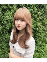 パルフェ ヘアー バイ オーク 九大学研都市(parfait hair byOAK)&nbsp;ヨシンモリ重めバングフェザーバング/OAK