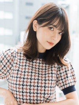 ルル(lulu.)の写真/[白髪染め+Cut+炭酸泉¥6900]髪もエイジングケアで印象が変わりグッと若々しい雰囲気に[土浦/髪質改善]