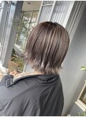 ホワイトグレー ハイライト