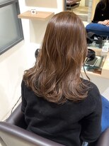 プリマ アンジュ 中目黒店(PRIMA ange)&nbsp;ブリーチなしのアッシュベージュカラー20代30代韓国ヘア前髪