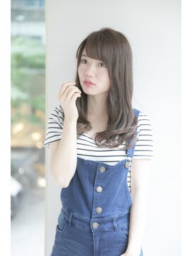 ルルディ バイ アフロディーテ銀座(luludi by APHRODITE) アンブレラカラー/こなれミディ/ウェーブパーマ/前髪/銀座