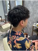 ハイライト/ツーブロックマッシュ/束感/波巻き