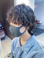 横浜★ウルフヘアー無造作パーマツイストスパイラル