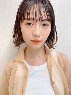 サンド 鹿児島中央(sand) 黒髪/グレーベージュ/レイヤーロング/前髪パーマ[鹿児島駅]