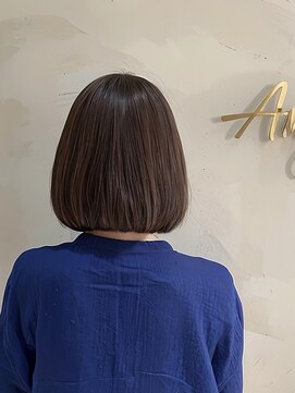 エニィ 池袋西口(Any) 黒髪/グレーベージュ/レイヤーロング/前髪パーマ/内巻き/15NK