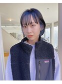 ブルーなインナーカラー