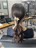 【WAVY hair set】タイトローポニー