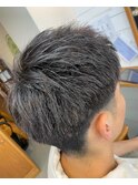 フェード風ショート×ロートーンメッシュ
