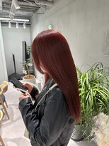 スイ 松戸(SUI)&nbsp;ブリーチ無しレッド♪【松戸/ダブルカラー】