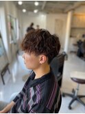 20代30代40代◎スーツ短髪刈り上げツーブロックパーマスタイル