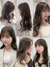 【kurumi限定】モテhair &トレンド透明感color＋cut treatment付き→￥12650