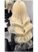 艶感ブロンドヘアー、エクステ７０枚