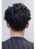 毛流れスパイラルセンターパート
