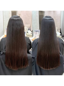 シンズ 銀座(sins) 耳周りでボリュームになる癖もつるっとおさまります[30代40代]