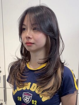 ロンドアンメゾン 原宿(Lond un Maison.) 暗めカラーグランマッシュデザインカラーレイヤーカット原宿