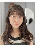 【天王寺/あべの】透けオリーブベージュ×顔まわりレイヤー