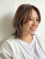 ツヅリ&nbsp;白髪ぼかしハイライト◎くびれレイヤーボブ