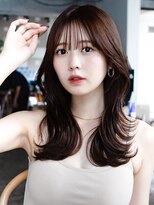 エインアンリー 明治神宮前(AIN.ANLY.)&nbsp;☆黒髪クラゲヘアーオリーブグレー小顔ココアベージュ韓国ヘア