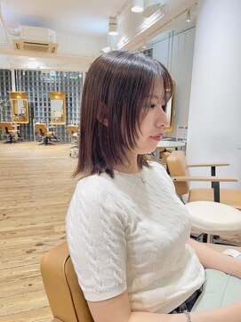 顔周りレイヤー/30代/40代/50代/髪質改善/オージュア/ヘッドスパ