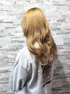 ブリーチ×髪質改善トリートメントAラインロング