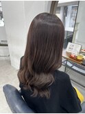 髪質改善カラー×艶グレージュミディ