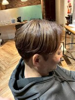 ヘアーショップ エヌアンドエー 越谷店(hair shop N&A) ナチュラルベージュ×センターパート
