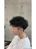 ピンパーマ/メンズ/刈り上げ/眉毛/ツイスト