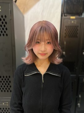 ヴァイス 渋谷店(VAICE) ピンクラベンダーカラー/フェイスフレーミング