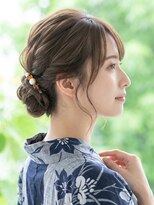 と和 巣鴨 大人上品な浴衣ヘアセット*ルーズシニヨン