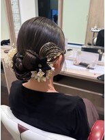 アース いわき店(HAIR&MAKE EARTH)&nbsp;和装タイトシニヨン