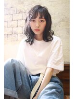 トヌコア ルア 下北沢店(TONUKOA RUA)&nbsp;『TonukoaRua』大人可愛いロブミディのダークグレージュカラー