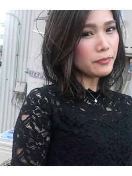 ホロホロヘアー(Hair) 切りっぱなしワンレンボブスタイル(^ ^)