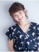 ミディアムでも♪アップスタイル