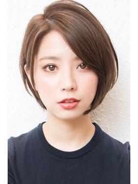 モニカ 西宮北口(Monica) 大人かわいい伸ばしかけグレージュナチュラルボブ