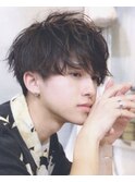 Belleメンズ ゆるパーマ×サイドグラデーション 好感度ヘア