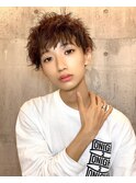 ツイストスパイラルパーマウルフマッシュ