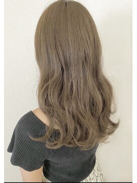 ロンドプランタン 恵比寿(Lond Printemps) 】大人可愛いウェーブセミロング/フォギーベージュ