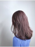柔らかなピンクパープルロングヘア【Ai高田馬場店】