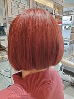 フェイバリット ビューティ ヨシミ(Favorite Beauty YOSHIMI)&nbsp;すっきりボブスタイル×フーシャピンク×ハイライト