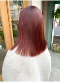 ミディアム＿ピンクカラー＿ハイライトカラー＿ハイトーンカラー