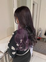 アライブ ハラジュク(ALIVE harajuku)&nbsp;【ALIVE 夕貴】大人可愛いパープルイヤリングカラー