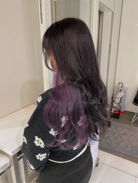 アライブ ハラジュク(ALIVE harajuku) 【ALIVE 夕貴】大人可愛いパープルイヤリングカラー