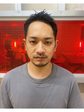 メリケンバーバーショップ トーキョー(MERICAN BARBERSHOP TYO) MEN'SHAIR束感ショート波巻きマッシュパーマハイライト13