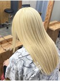 ダメージレスに艶々サラサラ抜きっぱなしブロンドカラー