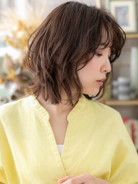 カバーヘア ブリス 大宮西口(COVER HAIR bliss) シースルーバングくせ毛風小顔くびれミディc3大宮20代30代40代