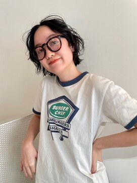 メルト 西梅田店(melt) #海外ラフ　#ニュアンスショートボブ