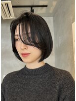 ブルックス&nbsp;ハイライト 大人ボブ  レイヤーボブ アッシュベージュ ショート