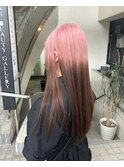 white pink × brown