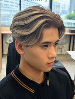 エルマーク(L-MARK) センターパートブリーチダブルカラーフェイスフレーミン