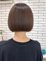 シフト(SHEEFT) 襟足スッキリ大人可愛い丸みハニボブ×アッシュベージュ